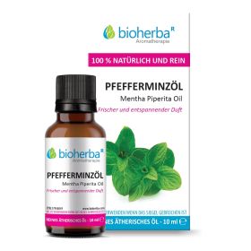 Pfefferminzöl Mentha Piperita Oil Reines ätherisches Öl 10 ml online kaufen, besten Preis, Bioherba Reichenbach GmbH