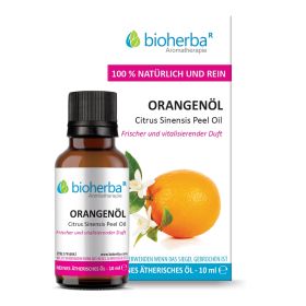 ORANGENOEL Citrus Sinensis Peel Oil Reines aetherisches Orangenoel 10 ml Bioherba Naturkosmetik