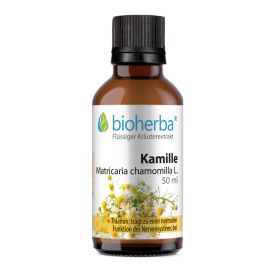 Kamille, Matricaria chamomilla L., Tropfen, Tinktur 50 ml online kaufen, besten Preis, Bioherba Reichenbach GmbH