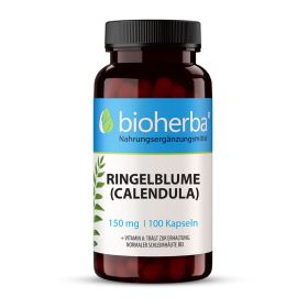 RINGELBLUME (CALENDULA) 150 mg 100 Kapseln Bioherba Nahrungsergaenzungsmittel 