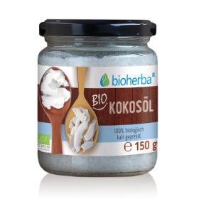 Bio Kokosöl 100 % Bio, kaltgepresst 150 g  online kaufen, besten Preis, Bioherba Reichenbach GmbH