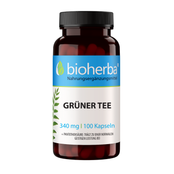 Grüner Tee 340 mg 100 Kapseln online kaufen, besten Preis, Bioherba Reichenbach GmbH