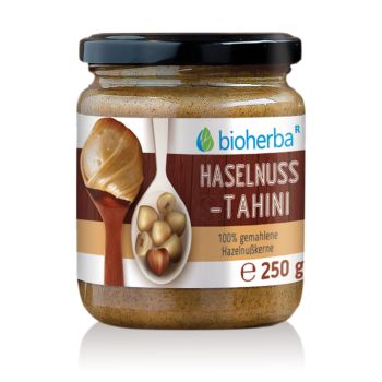 Bio Haselnuss Tahini 100% gemahlene Bio Hazelnusskerne 250g online kaufen, besten Preis, Bioherba Reichenbach GmbH