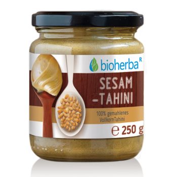 Sesam Tahini 100% gemahlener Vollkornsesam 250 g online kaufen, besten Preis, Bioherba Reichenbach GmbH