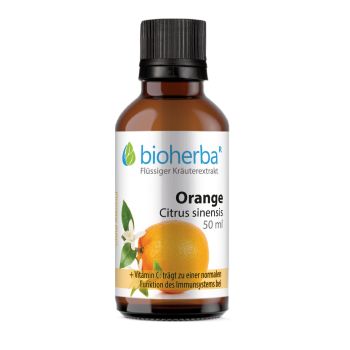 Orange, Citrus sinensis, Tropfen, Tinktur 50 ml online kaufen, besten Preis, Bioherba Reichenbach GmbH