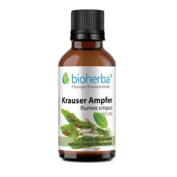 Krauser Ampfer, Rumex crispus, Tropfen, Tinktur 50 ml online kaufen, besten Preis, Bioherba Reichenbach GmbH