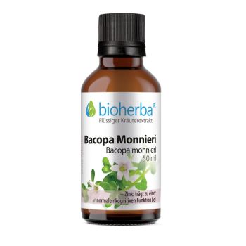 Bacopa Monnieri Tropfen, Tinktur 50 ml online kaufen, besten Preis, Bioherba Reichenbach GmbH