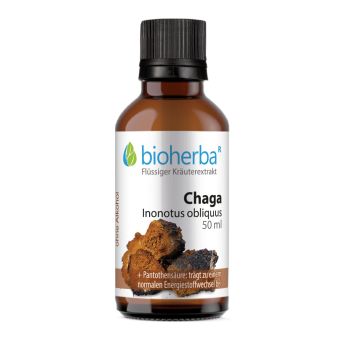 Chaga, Inonotus obliquus, Tropfen, Tinktur 50 ml online kaufen, besten Preis, Bioherba Reichenbach GmbH