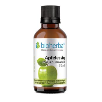 Apfelessig, Malus pumila Mill., Tropfen, Tinktur 50 ml online kaufen, besten Preis, Bioherba Reichenbach GmbH