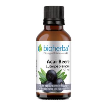 ACAI-BEERE,  Tropfen, Tinktur, Euterpe oleracea 50 ml online kaufen, besten Preis, Bioherba Reichenbach GmbH