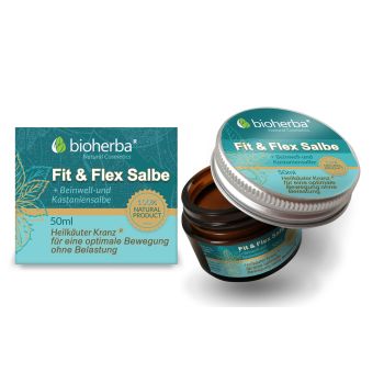 Fit & Flex Salbe - Heilkräuter Kranz gegen Gelenschmerzen, 50ml online kaufen, besten Preis, Bioherba Reichenbach GmbH