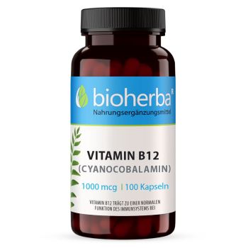 Vitamin B12 (Cyanocobalamin) 1000 mcg 100 Kapseln online kaufen, besten Preis, Bioherba Reichenbach GmbH