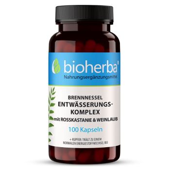 Brennnessel Komplex Kapseln in Kunststoffdose – Nahrungsergänzung mit pflanzlichen Extrakten und Mineralstoffen