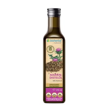 Mariendistelöl 250 ml - kaltgepresst, unraffiniert online kaufen, besten Preis, Bioherba Reichenbach GmbH 