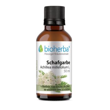 Schafgarbe, Achillea millefolium L., Tropfen, Tinktur 50 ml online kaufen, besten Preis, Bioherba Reichenbach GmbH