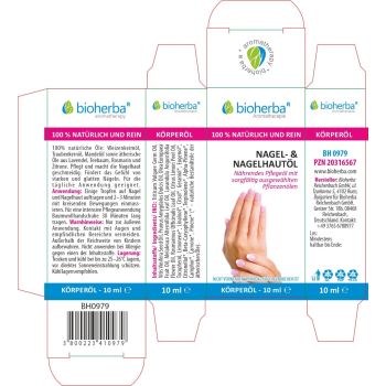 Öl für Gesunde Nägel 10 ml online kaufen, besten Preis, Bioherba Reichenbach GmbH 