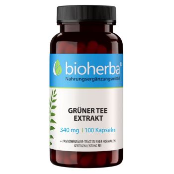 Grüner Tee 340 mg 100 Kapseln online kaufen, besten Preis, Bioherba Reichenbach GmbH