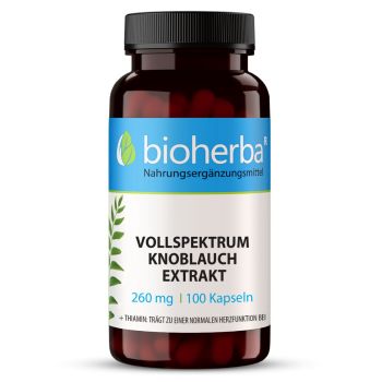 Vollspektrum Knoblauch Extrakt 260 mg 100 Kapseln online kaufen, besten Preis, Bioherba Reichenbach GmbH