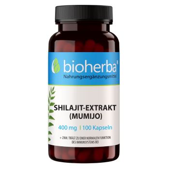 Shilajit-Extrakt (Mumijo) 400 mg 100 Kapseln online kaufen, besten Preis, Bioherba Reichenbach GmbH