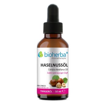 Haselnussöl Reines Haselnuss-Trägeröl 50 ml online kaufen, besten Preis, Bioherba Reichenbach GmbH