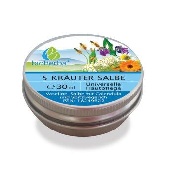 5 Kräuter Salbe Universelle Hautpflege 30 ml online kaufen, besten Preis, Bioherba Reichenbach GmbH