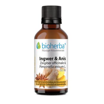 Ingwer & Anis Tropfen, Tinktur 50 ml online kaufen, besten Preis, Bioherba Reichenbach GmbH