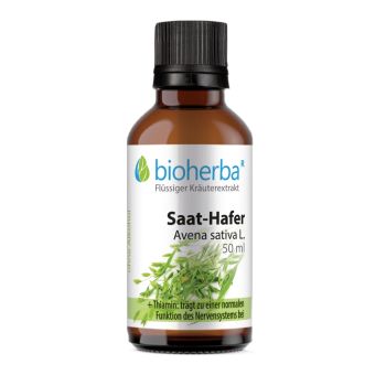 Saat-Hafer, Avena sativa L., Tropfen, Tinktur 50 ml online kaufen, besten Preis, Bioherba Reichenbach GmbH