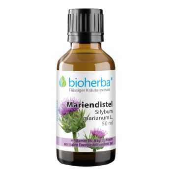 Mariendistel Silybum marianum L. Tropfen Tinktur 50 ml online kaufen, besten Preis, Bioherba Reichenbach GmbH
