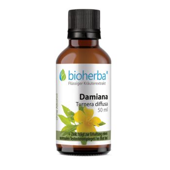 Damiana, Turnera diffusa, Tropfen, Tinktur 50 ml online kaufen, besten Preis, Bioherba Reichenbach GmbH