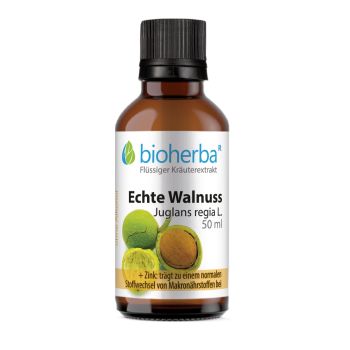 Echte Walnuss, Juglans regia L., Tropfen, Tinktur 50 ml online kaufen, besten Preis, Bioherba Reichenbach GmbH