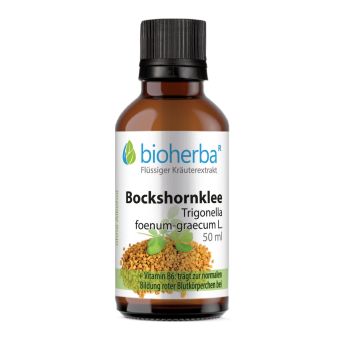 Bockshornklee, Trigonella foenum-graecum L., Tropfen, Tinktur 50 ml online kaufen, besten Preis, Bioherba Reichenbach GmbH 