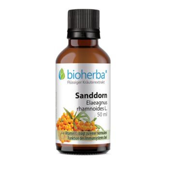 Sanddorn, Elaeagnus rhamnoides L., Tropfen, Tinktur 50 ml online kaufen, besten Preis, Bioherba Reichenbach GmbH