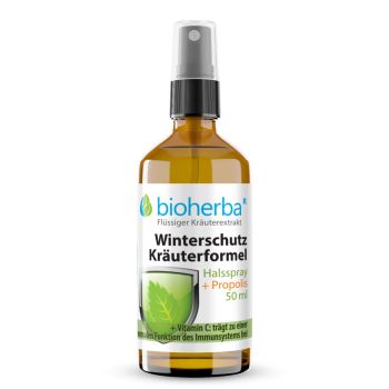 Halsspray Winterschutz Kräuterformel mit Propolis 50 ml online kaufen, besten Preis, Bioherba Reichenbach GmbH