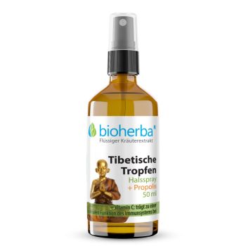 Halsspray Tibetische Tropfen mit Propolis Extrakt 50 ml online kaufen, besten Preis, Bioherba Reichenbach GmbH