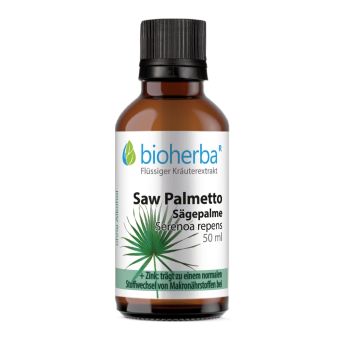 Saw Palmetto Sägepalme, Serenoa repens, Tropfen, Tinktur 50 ml online kaufen, besten Preis, Bioherba Reichenbach GmbH