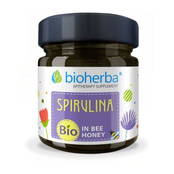 Spirulina in bee honey, 280 g