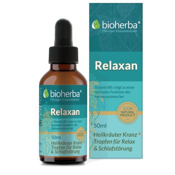 Relaxan - Heilkäuter Kranz Tropfen für Relax & Schlafstörung online kaufen, besten Preis, Bioherba Reichenbach GmbH