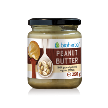 PEANUT BUTTER, 100% cold pressed peanut butter, 250g