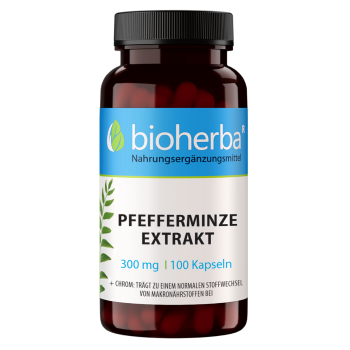 Pfefferminze Extrakt 300 mg 100 Kapseln online kaufen, besten Preis, Bioherba Reichenbach GmbH