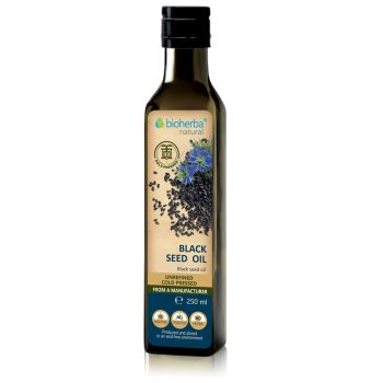 Bioherba Schwarzk&uuml;mmel&ouml;l 250 ml &ndash; kaltgepresstes, naturbelassenes &Ouml;l aus hochwertigen Schwarzk&uuml;mmelsamen, online kaufen, bester Preis