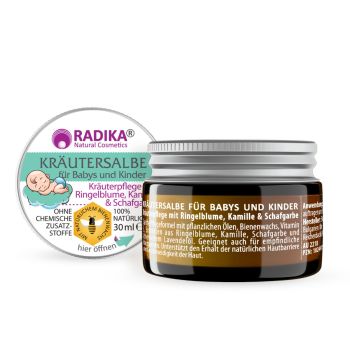 Kräutersalbe für Babys und Kinder 30 ml online kaufen, besten Preis, Bioherba Reichenbach GmbH