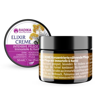 Intensive Repair Creme mit Immortelle- & Hanföl 50ml Etikett online kaufen, besten Preis, Bioherba Reichenbach GmbH