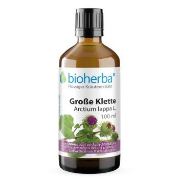 Grosse Klette Arctium lappa L. Tropfen Tinktur 100 ml Bioherba Reichenbach GmbH online kaufen 