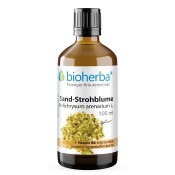 Sand-Strohblume, Helichrysum arenarium  L., Tropfen, Tinktur 100 ml online kaufen, besten Preis, Bioherba Reichenbach GmbH
