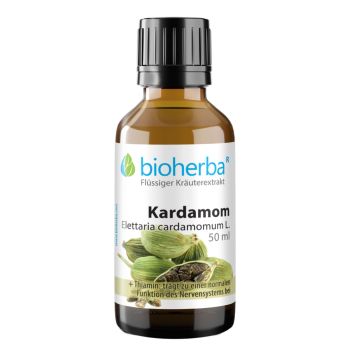 Kardamom Elettaria cardamomum L. Tropfen Tinktur 50 ml online kaufen, besten Preis, Bioherba Reichenbach GmbH