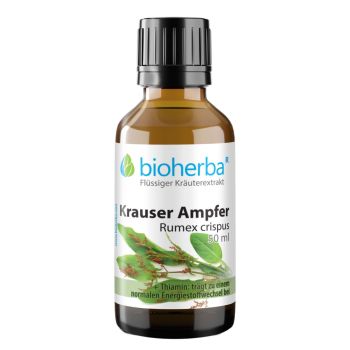 Krauser Ampfer, Rumex crispus, Tropfen, Tinktur 50 ml online kaufen, besten Preis, Bioherba Reichenbach GmbH