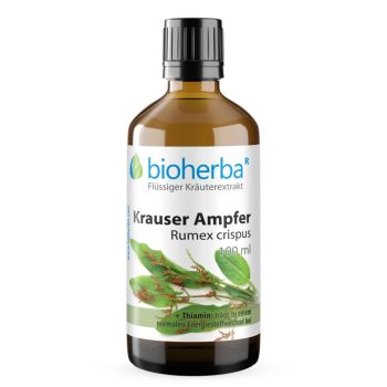 Krauser Ampfer Rumex crispus Tropfen Tinktur 100 ml online kaufen, besten Preis, Bioherba Reichenbach GmbH