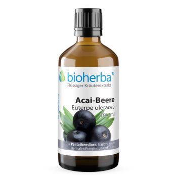 ACAI-BEERE, Tropfen, Tinktur, Euterpe oleracea 100 ml online kaufen, besten Preis, Bioherba Reichenbach GmbH
