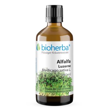 Alfalfa Luzerne, Medicago sativa L., Tropfen, Tinktur 100 ml online kaufen, besten Preis, Bioherba Reichenbach GmbH