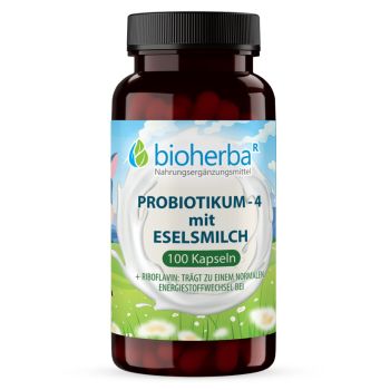 Probiotikum 4 mit Eselsmilch 100 Kapseln online kaufen auf besten Preis Bioherba Reichenbach GmbH 